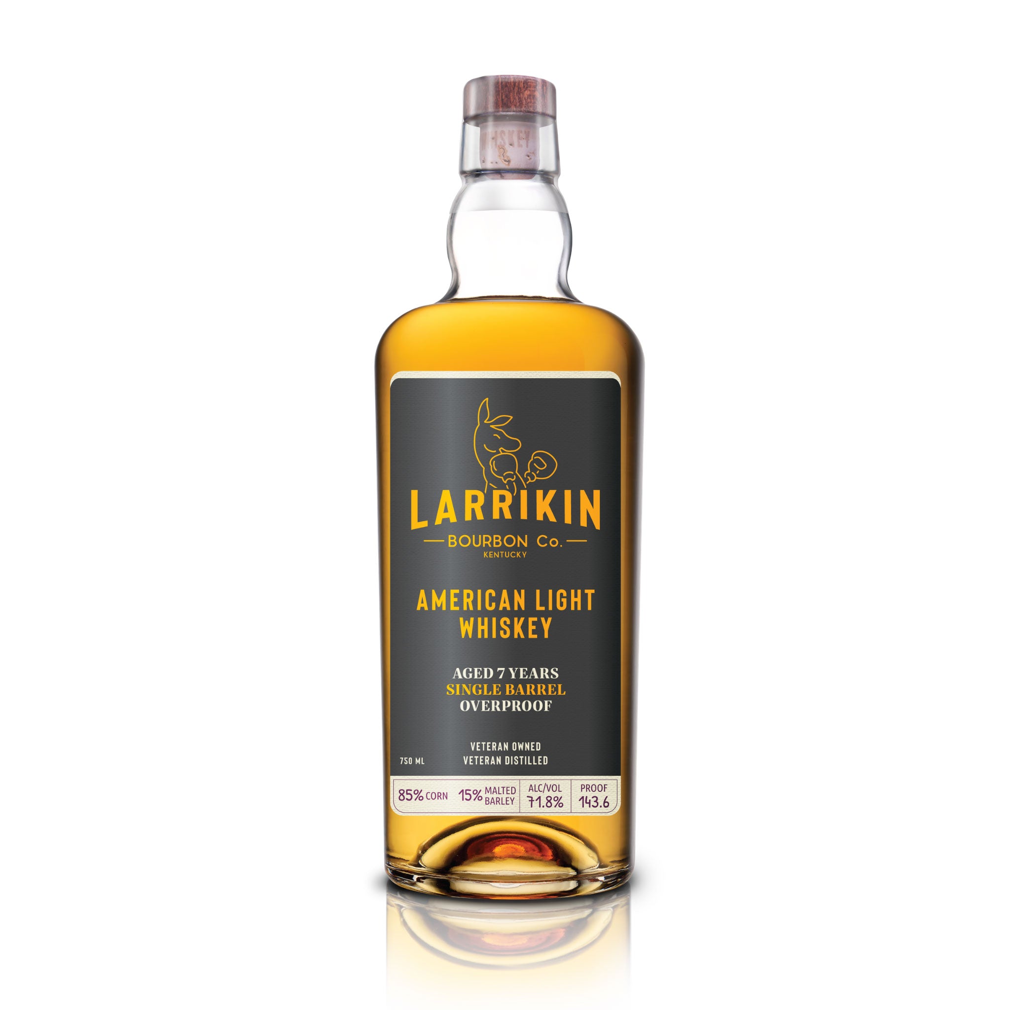 Larrikin American Light Whiskey 7-Year 143.6 Proof 750ml