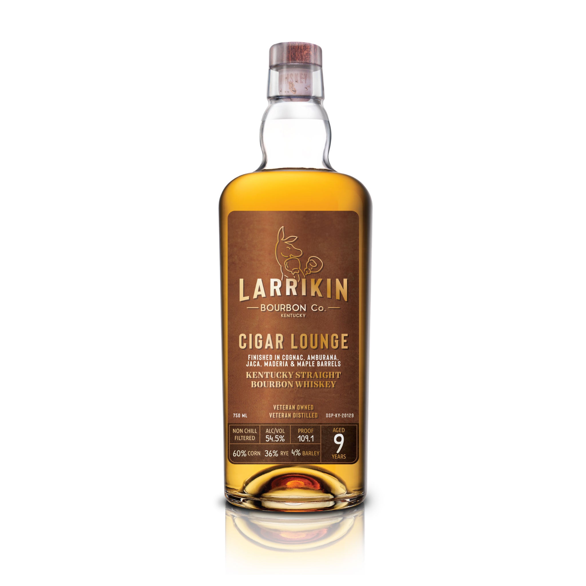 Larrikin Cigar Lounge 9-Year 109.1 Bourbon Whiskey 750ml
