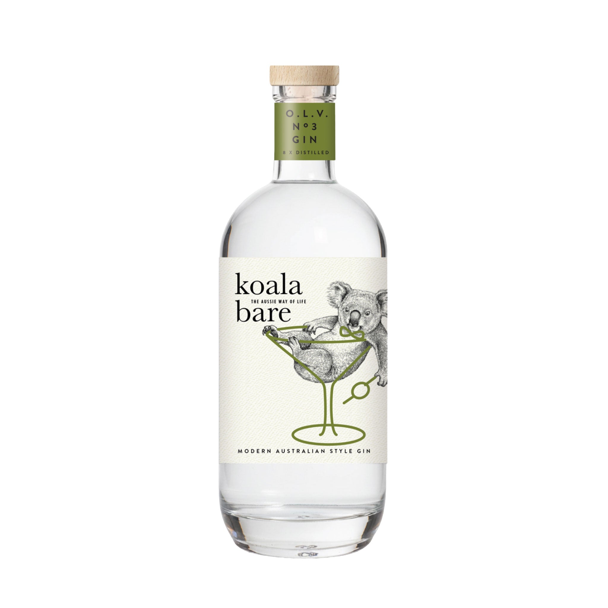 Larrikin Koala Bare O.L.V. No. 3 Aussie Gin 84 Proof 750ml