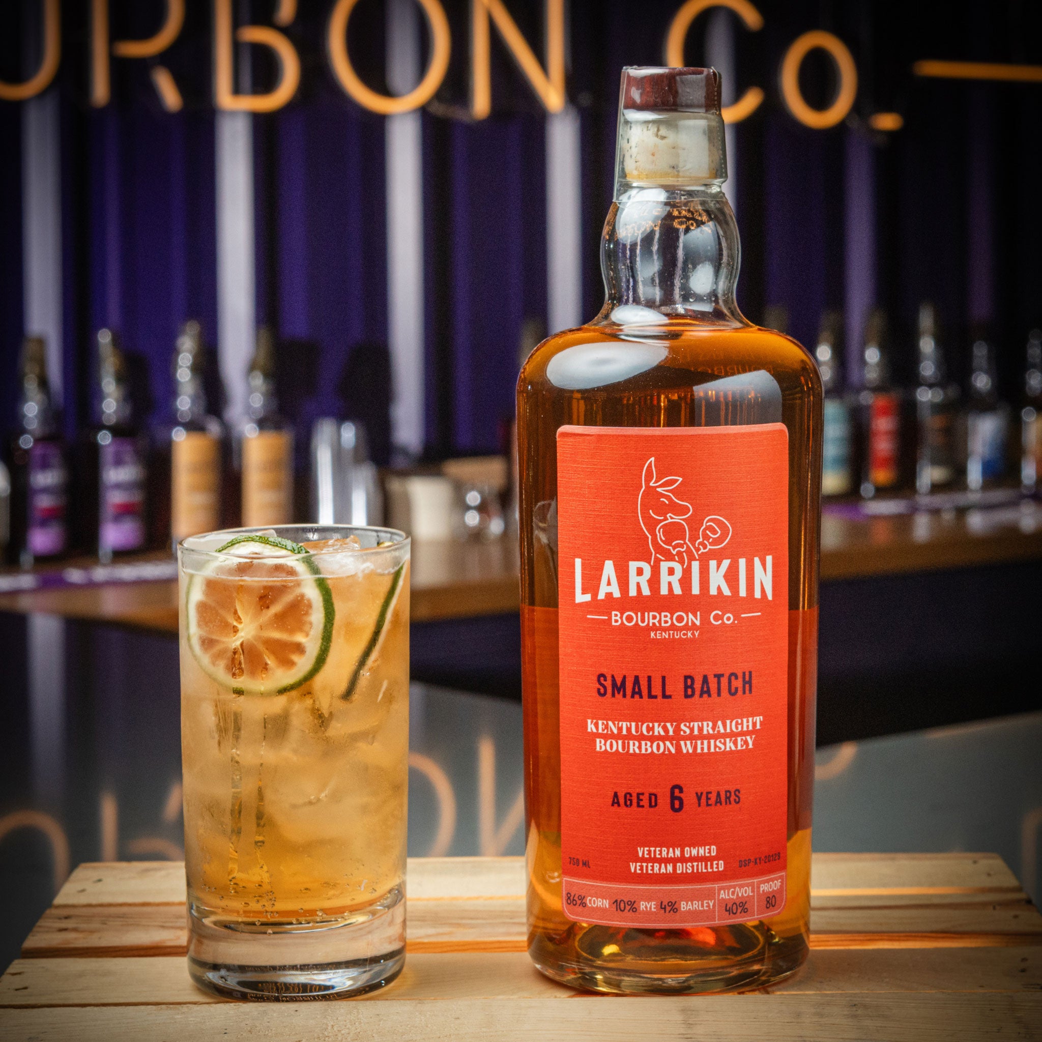 Larrikin Small Batch 6-Year 80 Proof Bourbon Whiskey 750ml